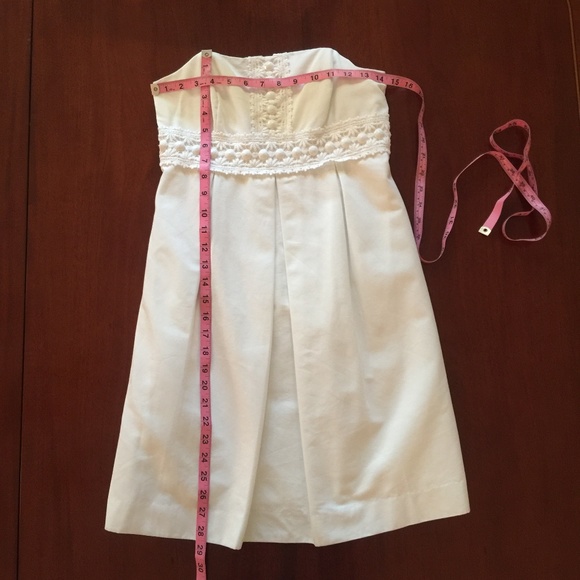 Lilly Pulitzer Betsey Strapless Dress White 2 - Picture 3 of 7